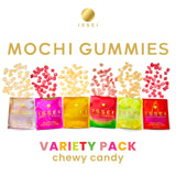 ISSEI Mochi Gummies Variety Pack| Dye-Free Candy with Colors from Natural Sources | Gelatin-Free | Plant-Based | Non-GMO | Real Sugar | Award-Winning