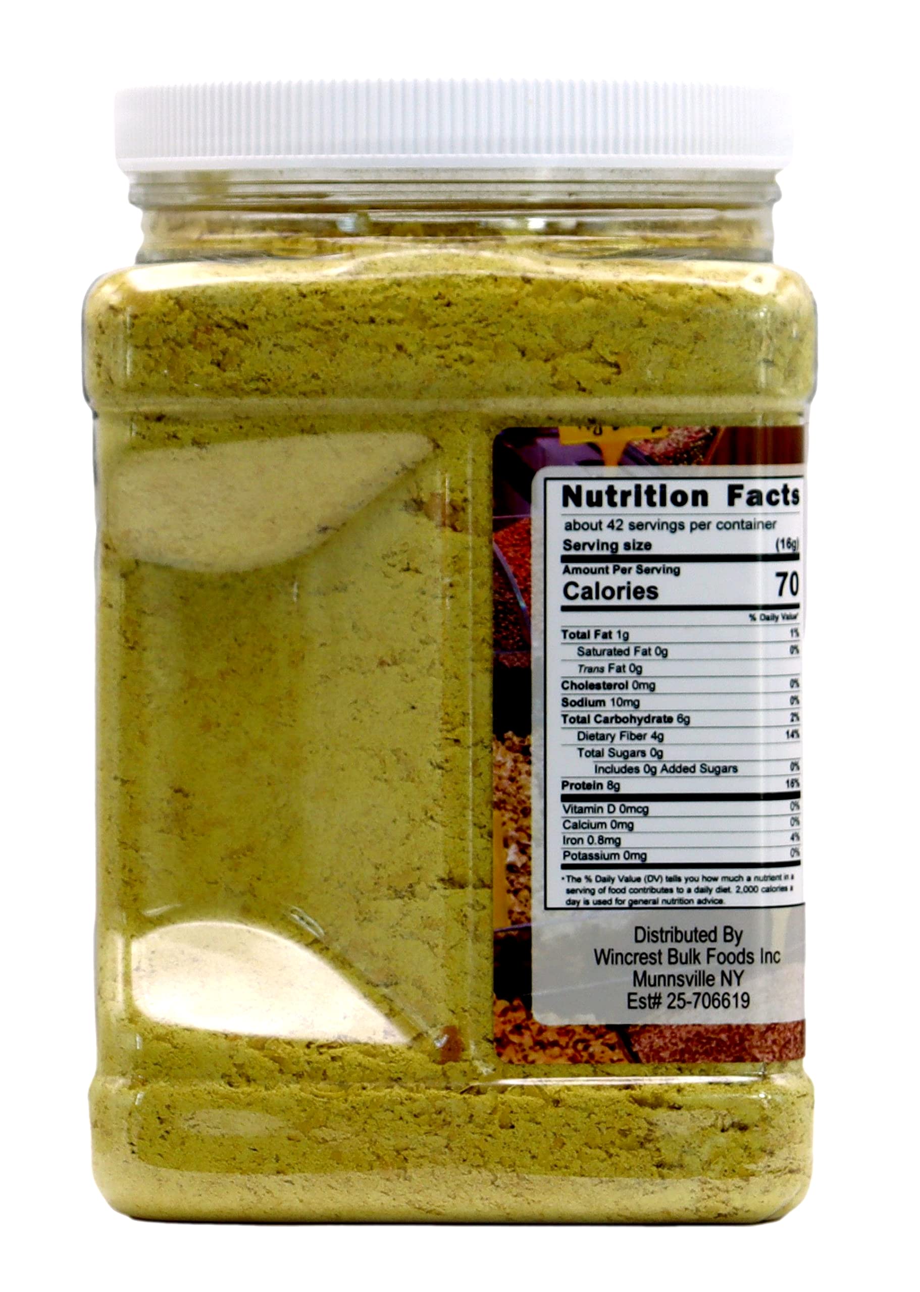 Large Nutritional Yeast Flakes - 1.5 Lb Economy Size Tub