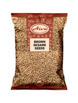 Aiva Sesame Seeds Brown (5 LB) - Whole Unhulled Seeds for Cooking, Baking, and Garnishing