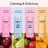 Trip Mindful Blend, Lightly Sparkling Adaptogen Seltzer, Mocktail w/ 120mg Magnesium Citrate with Ashwagandha, Lions Mane & L Theanine, No Added