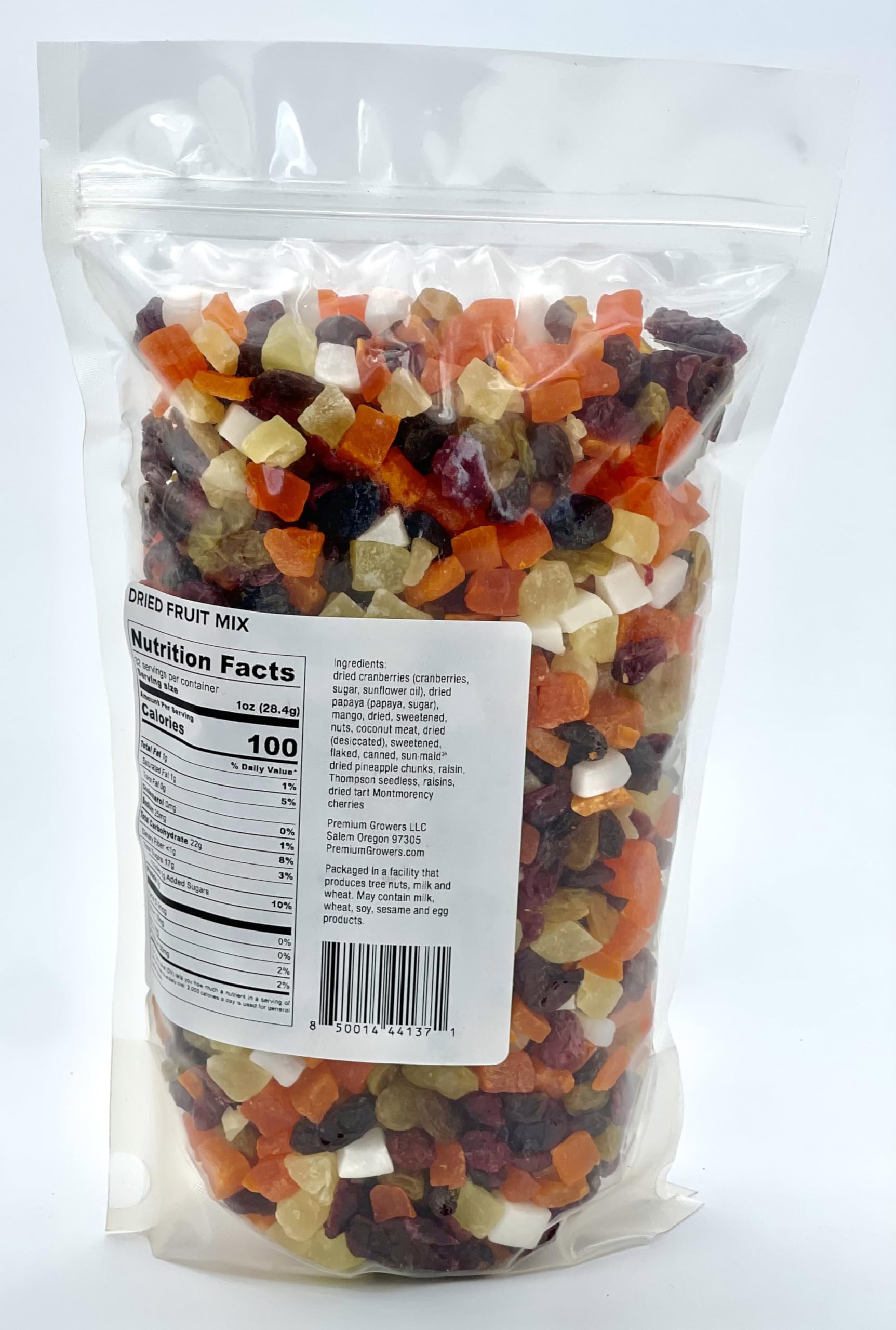 Oregon Premium Growers Healthy Choice Dried Fruit Snacks, 32oz - Natural Trail Mix with Cranberries, Mango, Coconut, Raisins, Oregon Crafted