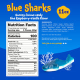 Gummy Sharks - 11 Ounce Pack - Blue Shark Gummies - Blue Candy for Goodie Bags, Gifting, Snacking & Dessert Decorating - Chewy Candy