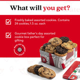 David's Cookies Father's Day Cookie Gift Tin - 2lbs Fresh-Baked Gourmet Assorted Cookies | Classic Flavors from Traditional Recipes | Bakery Dessert