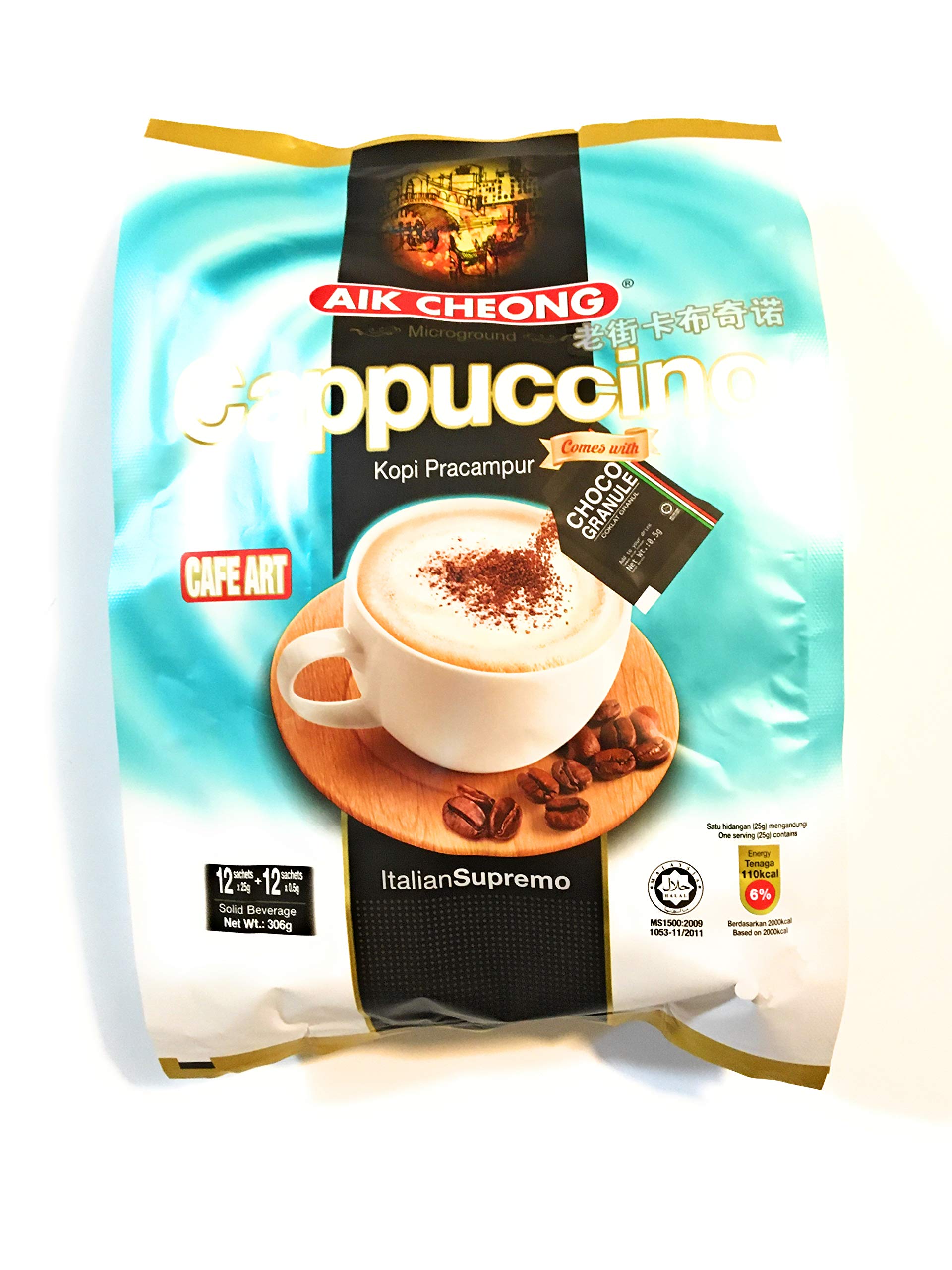 Aik Cheong Cappuccino (12 Sachetsx25g)