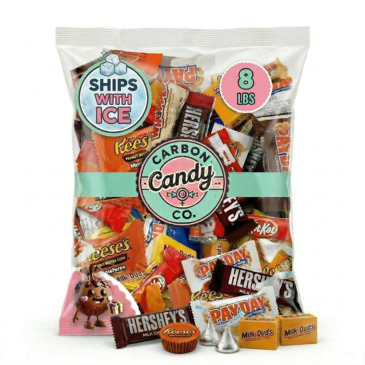 Chocolate Candy Variety Pack, 8 Lb - Mini Bars, Individually Wrapped