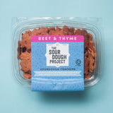 Beet & Thyme Sourdough Crackers, 6oz (3-pack) Handmade with Organic Ingredients