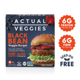 Actual Veggies Black Bean Burger Veggie Burger, 12 Oz
