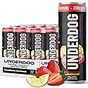 Underdog Performance Energy Drink, Strawberry Lemonade, Nootropics, Green Tea Extract, Citrulline, Clean, Sugar Free Fast & Slow Release 249mg