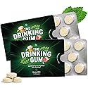 SuperBonsai The Drinking Gum - Revival Mint, Functional Chewing Gum with DHM and B Vitamins B3 B6 B12, Cool Mint Flavor for Nights Out, Celebrations