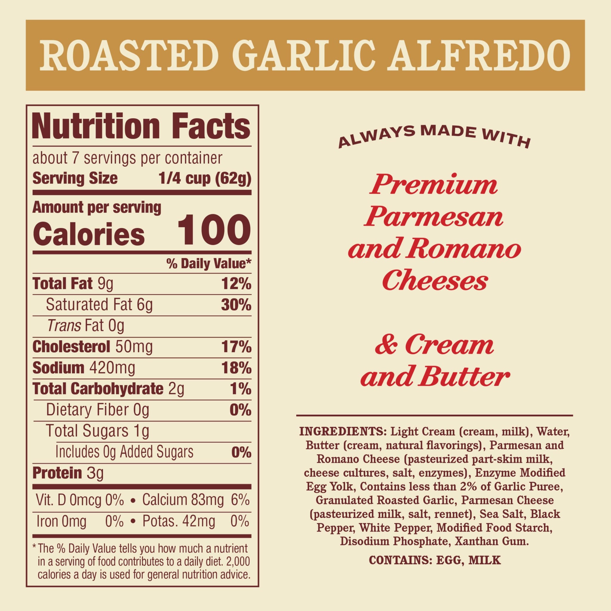 Rao's Homemade Garlic Alfredo Sauce, 15 oz
