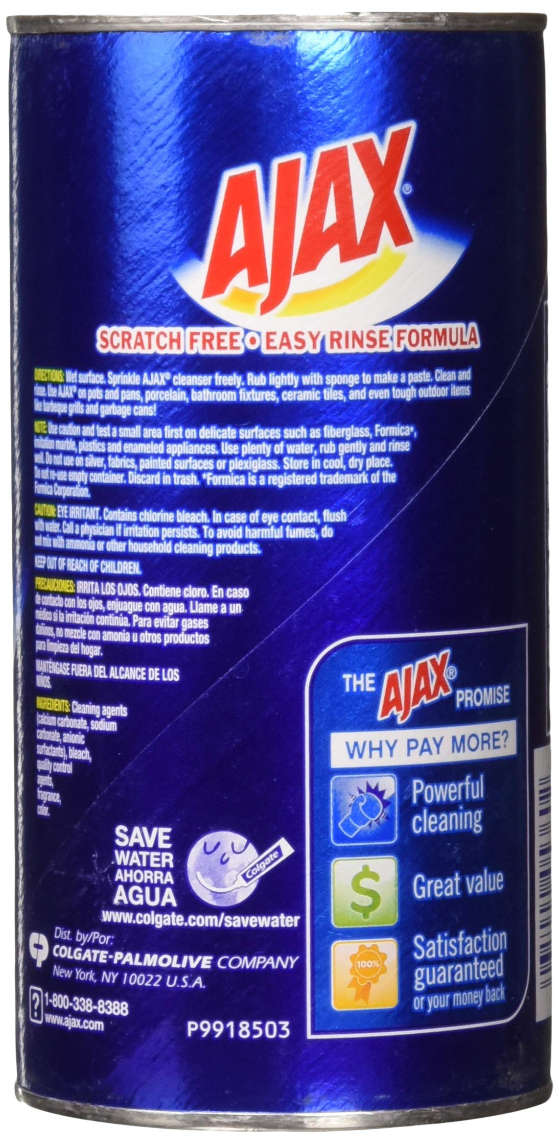 Ajax Powder Cleanser with Bleach, 14 oz (396 g) (2 Pack)