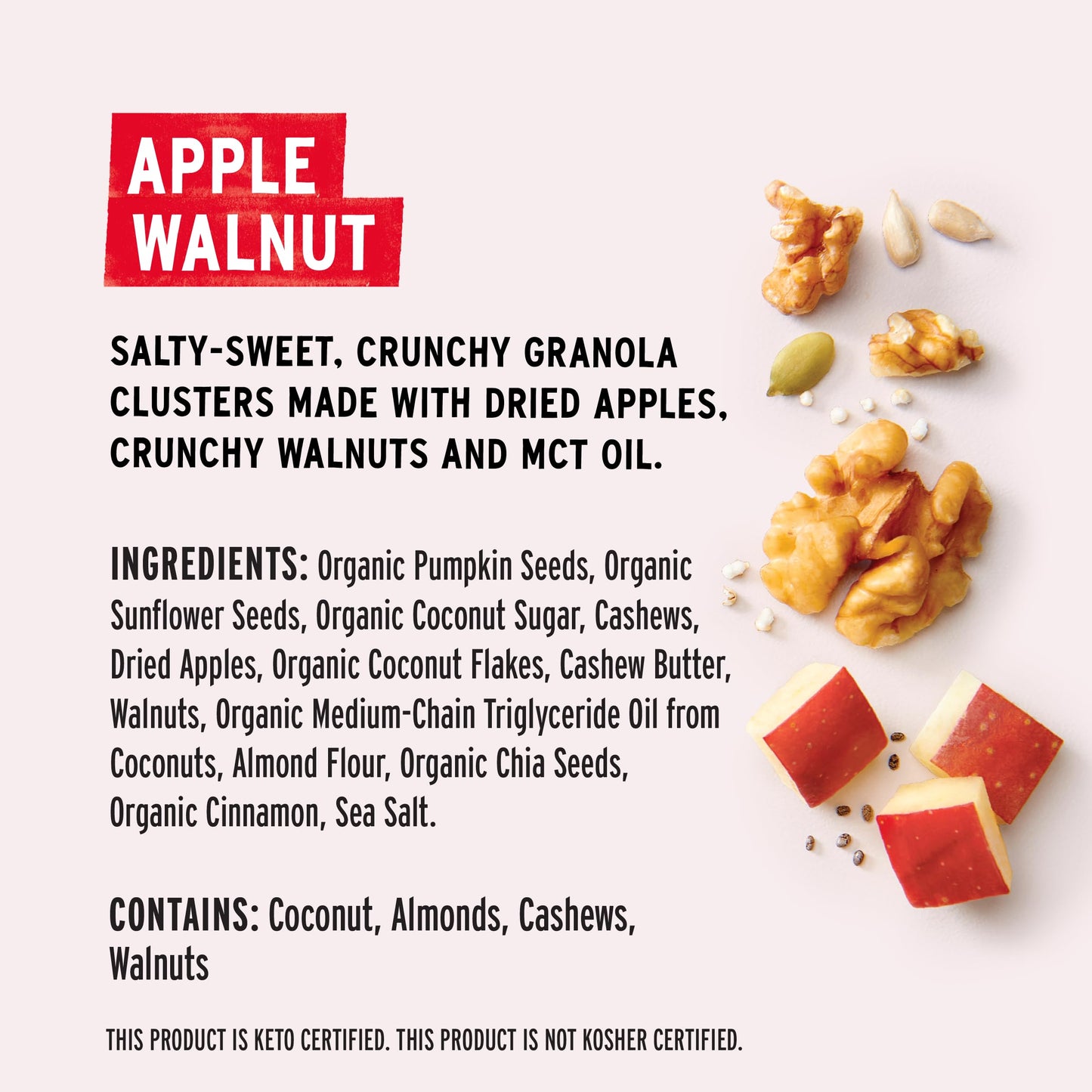 Purely Elizabeth, Apple Walnut MCT Oil Granola, 8 Ounce