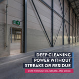 Detco Scrubbles Low Foaming Automatic Floor Cleaner, Industrial Strength Concentrate - Deep Cleaning Solution for Concrete Floors, 2oz Per Gallon