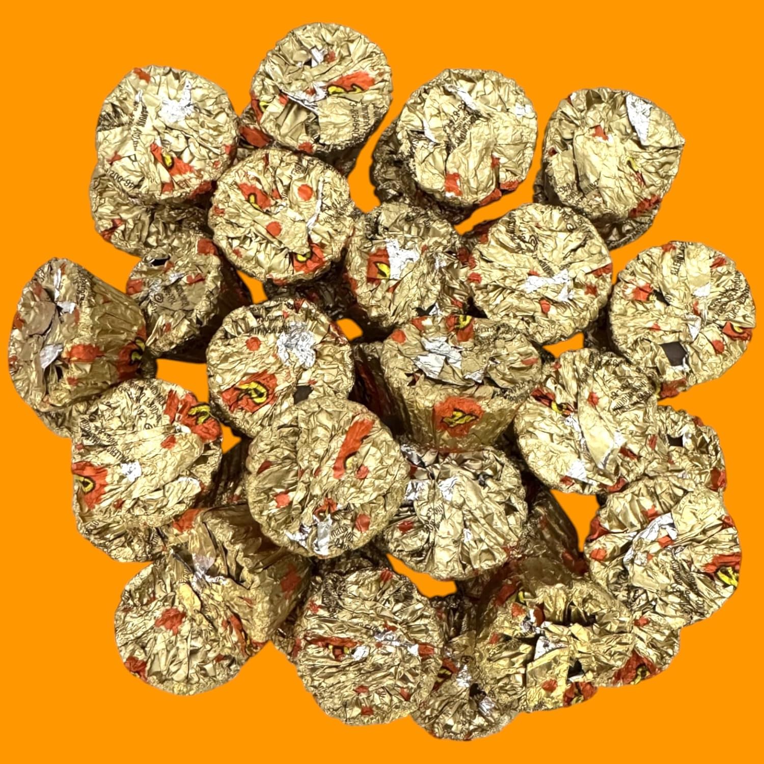 Milk Chocolate Miniature Peanut Butter Cups, Individually Wrapped 1.5 lbs-Crunchy Milk Chocolate Filled With Creamy Peanut Butter That Melts In Your