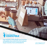 GLOVEWORKS Blue Disposable Nitrile Industrial Gloves, 5 Mil, Latex & Powder-Free, Food-Safe, Textured, Large, Case of 1000