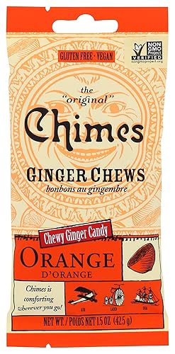 Chimes Orange Ginger Chews, 1.5 Ounce (Pack of 1)