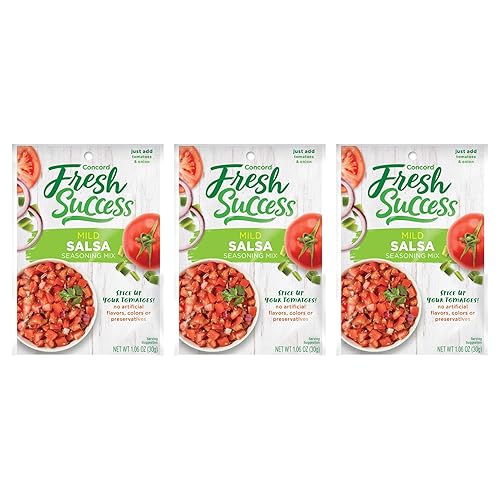 Concord Foods Mild Salsa Mix, add to Fresh Homemade Salsa, Easy to Make Medium Salsa | Ideal for Chips, Tacos & Dips | Authentic Mexican Taste at