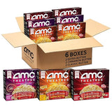 AMC Theatres Microwave Popcorn, Variety Pack with Cinnamon Butter, 2.75 oz (6 Boxes, 36 Count)