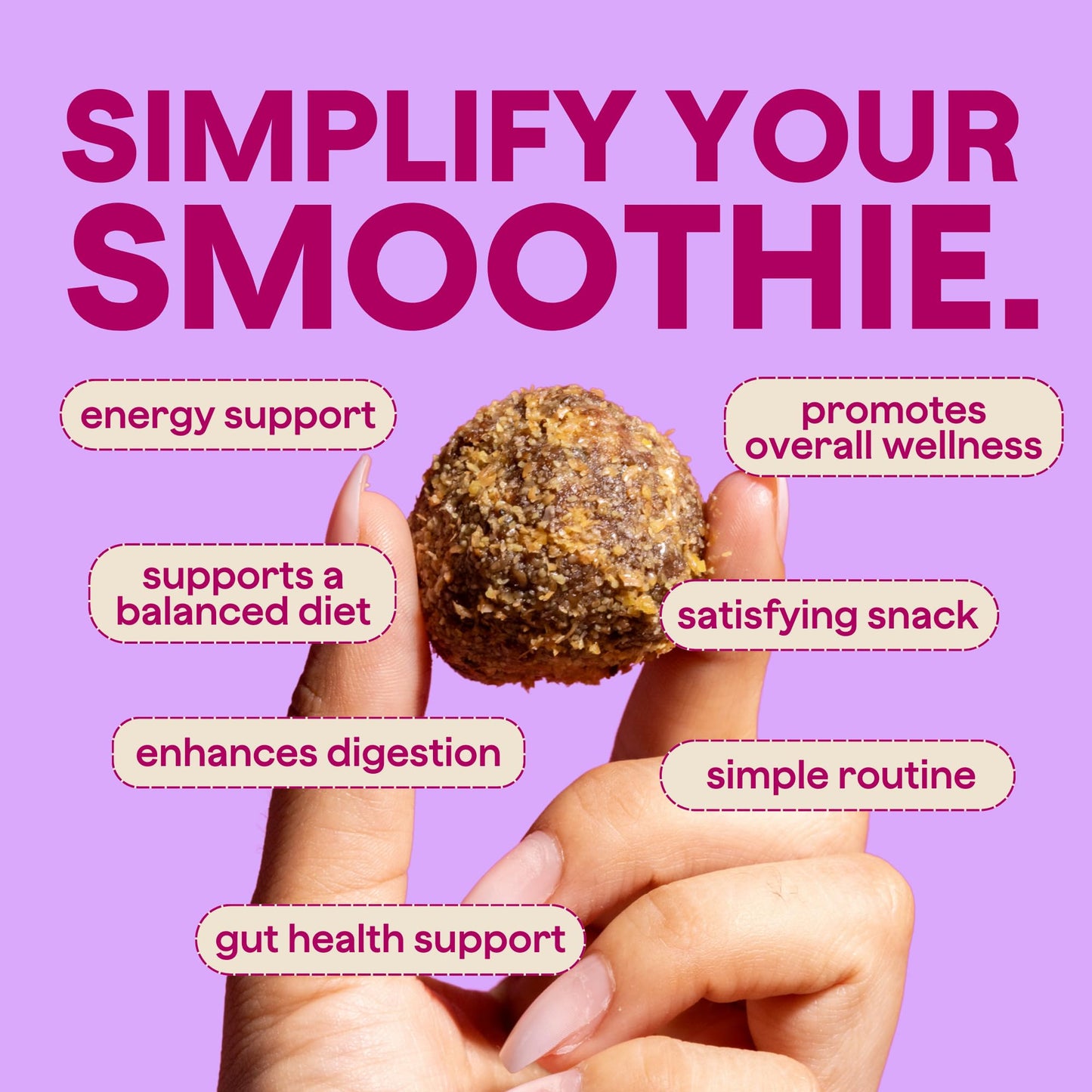 The Bomb Co. Blender Bomb, Get up & Goji, Superfood Smoothie Mix With Goji Berries, Hemp, Flax, Chia Seeds & Amino Acids, Gluten Free, High Fiber, 10