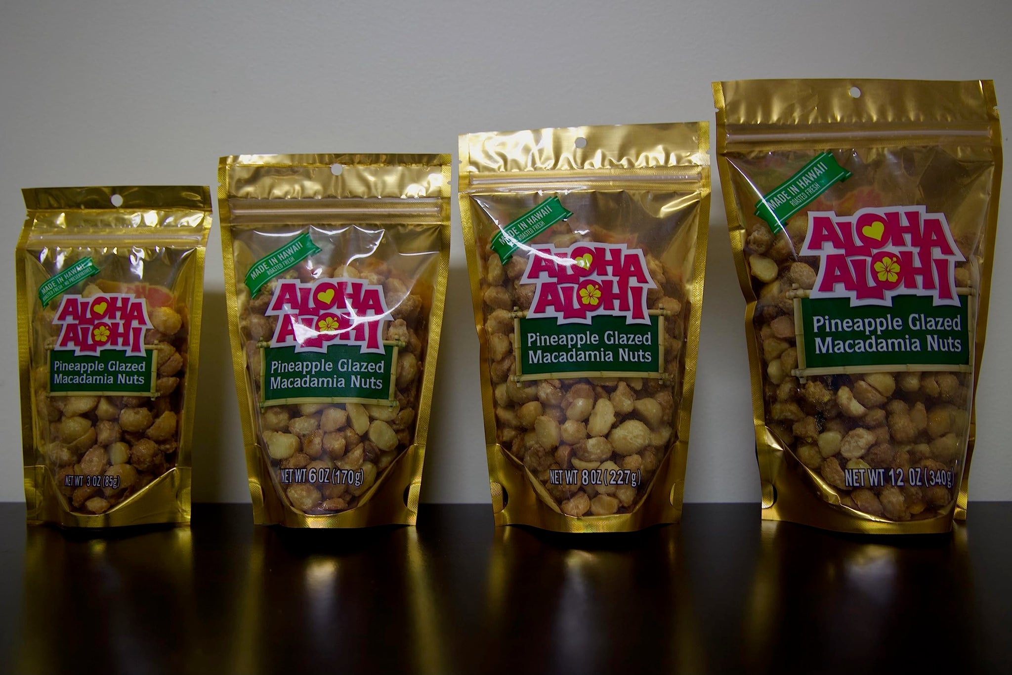 Aloha Alohi's pineapple glazed macadamia nuts