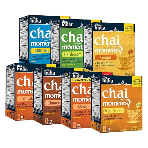 Tea India Chai Moments Build Your Own Bundle Instant Chai Tea Latte Mix Flavorful Blend Of Premium Black Tea & Natural Ingredients Traditional Indian