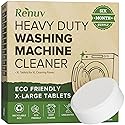 Renuv® Heavy Duty Washing Machine Cleaner Descaler Tablets - for Front Load, Top Load Washer, HE (6 XL Tablets - 6 Months Supply)