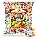 Fruit Filled Hard Candy - | 2 LB Bulk Value Bag | Assorted Bon Bons with Liquid Center, Individually Wrapped, Sweet Party Candy, Office & Pinata