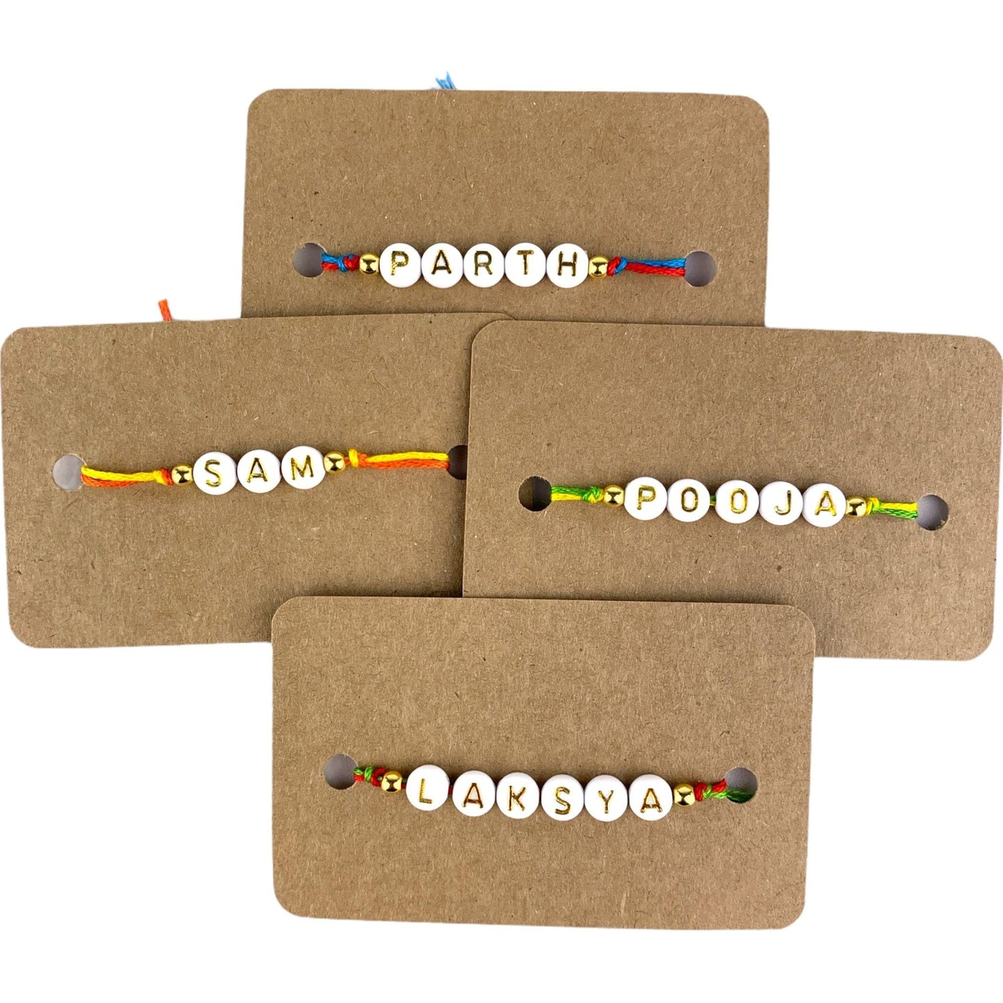 LOVENSPIRE Personalized Name Rakhi for Brother Raksha Bandhan Designer Handmade Rakhi Thread for Bhaiya Custom Name Rakhi - Rakhi Gift Hamper