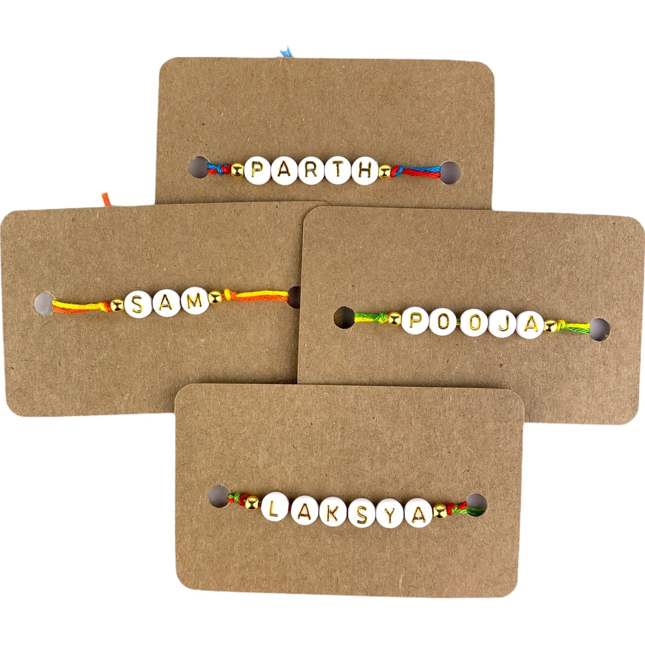 LOVENSPIRE Personalized Name Rakhi for Brother Raksha Bandhan Designer Handmade Rakhi Thread for Bhaiya Custom Name Rakhi - Rakhi Gift Hamper