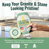 Granite CPR Cleaner & Polish Can Be Used Daily On Granite, Marble, Quartz & Corian. Leaves A Gorgeous Streak-Free Shine & Silky Smooth Finish. Cleans