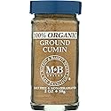Morton & Bassett 100% Organic Ground Cumin | Warm, Earthy Spice for Indian, Mexican & Middle Eastern Recipes | Gluten Free, Salt Free, Non-GMO | 2 oz