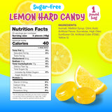 Sugar Free Lemon Drops - 1 Pound Pack - Sugar Free Hard Candy - Lemon Candy for Office, Snacking & Gifting - Individually Wrapped Sugarless Citrus