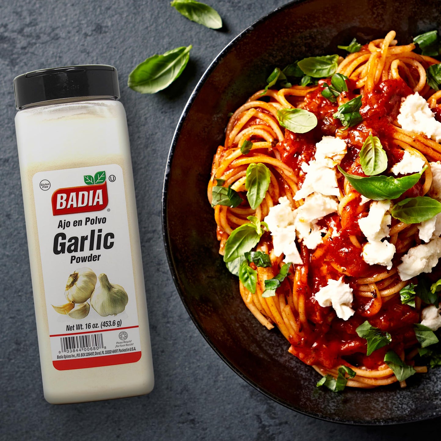 Badia Garlic Powder, 16 oz - Premium Garlic Powder for Cooking, Seasoning & Spice Blends, Freshly Ground and Flavorful