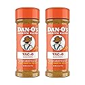 Dan-O's Tac-O Seasoning, 2.5 oz Bottle, 2 Pack, All Purpose Taco Seasoning for Tacos, Quesadillas, Ground Beef and More, Sugar Free, Zero Calorie, Use
