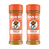 Dan-O's Tac-O Seasoning, 2.5 oz Bottle, 2 Pack, All Purpose Taco Seasoning for Tacos, Quesadillas, Ground Beef and More, Sugar Free, Zero Calorie, Use