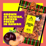Asia Trans Seedless Red Li Hing Mui Crack Seed Plums | Hawaiian Favorite | Sweet, Sour, & Salty Dried Asian Plum Candy