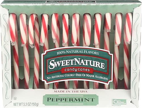 SPANGLER CANDY Candy Cane Red White Peppermint, 5.3 OZ