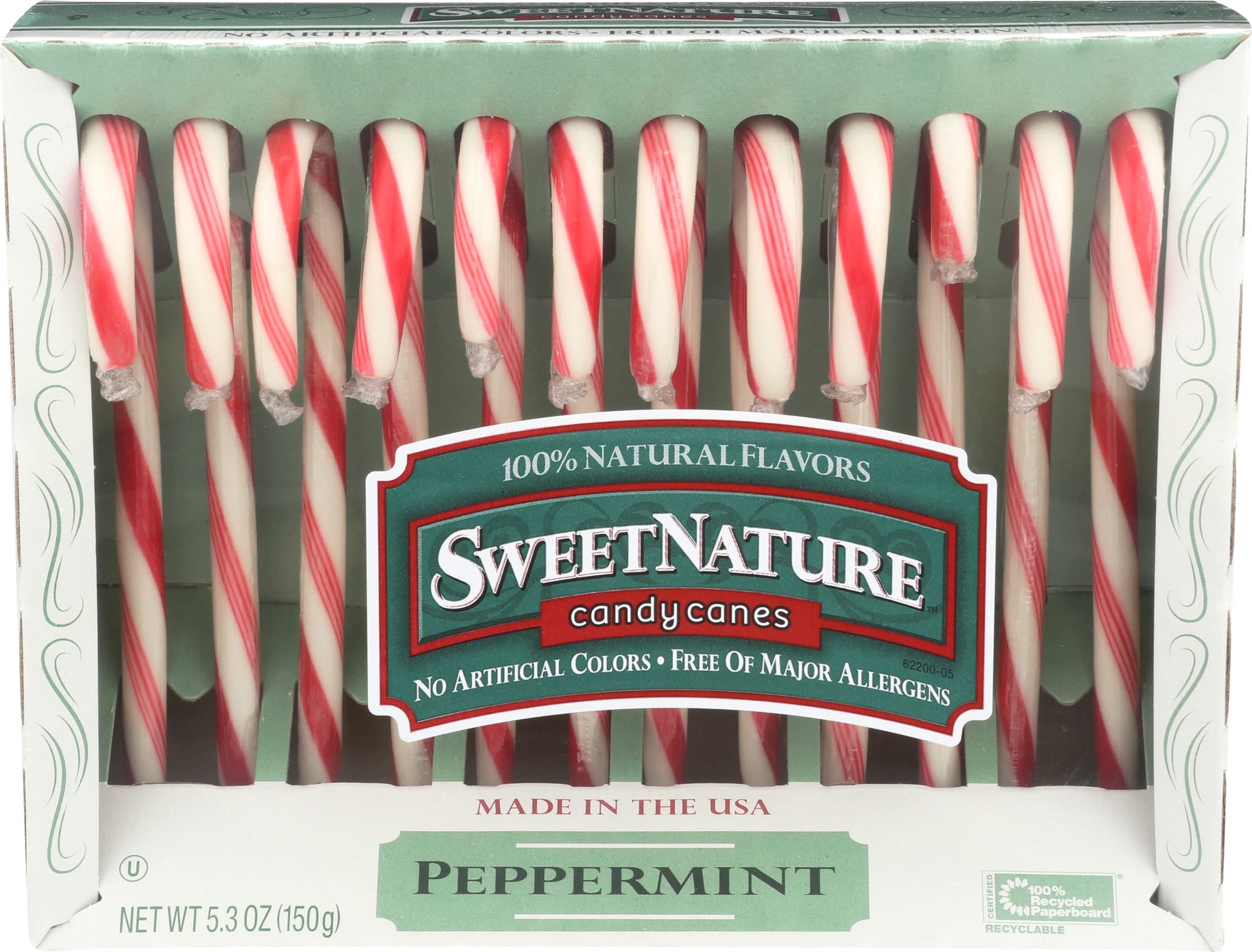 SPANGLER CANDY Candy Cane Red White Peppermint, 5.3 OZ
