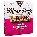 Munk Pack Keto Nut & Seed Bar, Sea Salt Dark Chocolate, 4 Count 1.23 oz