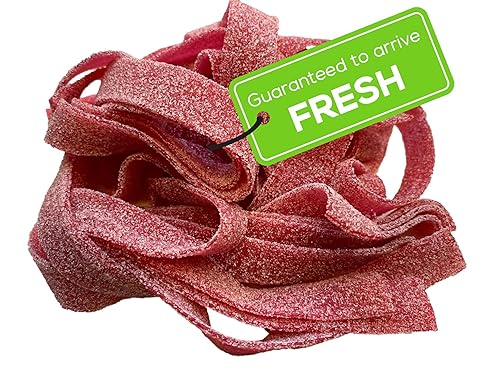 US Sweets Black Cherry Sour Belts - Sweet & Sour Gummy Candy Belts | Gourmet Candy Treat | Delicious Gift | Handmade in Small Batches | Guaranteed