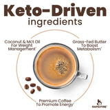 Rapid Fire Keto Coffee 2 Pack, Instant Keto with MCT Oil, Grass Fed Butter & Himalayan Salt - Low Carb Butter Coffee for Energy, Focus, Metabolism