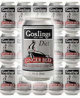 Goslings Diet Ginger Beer, Ginger Beer, All Natural Flavor with the Refreshing Zip of Ginger, 12 Oz (Pack of 15, Total of 180 Oz)