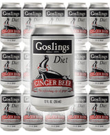 Goslings Diet Ginger Beer, Ginger Beer, All Natural Flavor with the Refreshing Zip of Ginger, 12 Oz (Pack of 15, Total of 180 Oz)