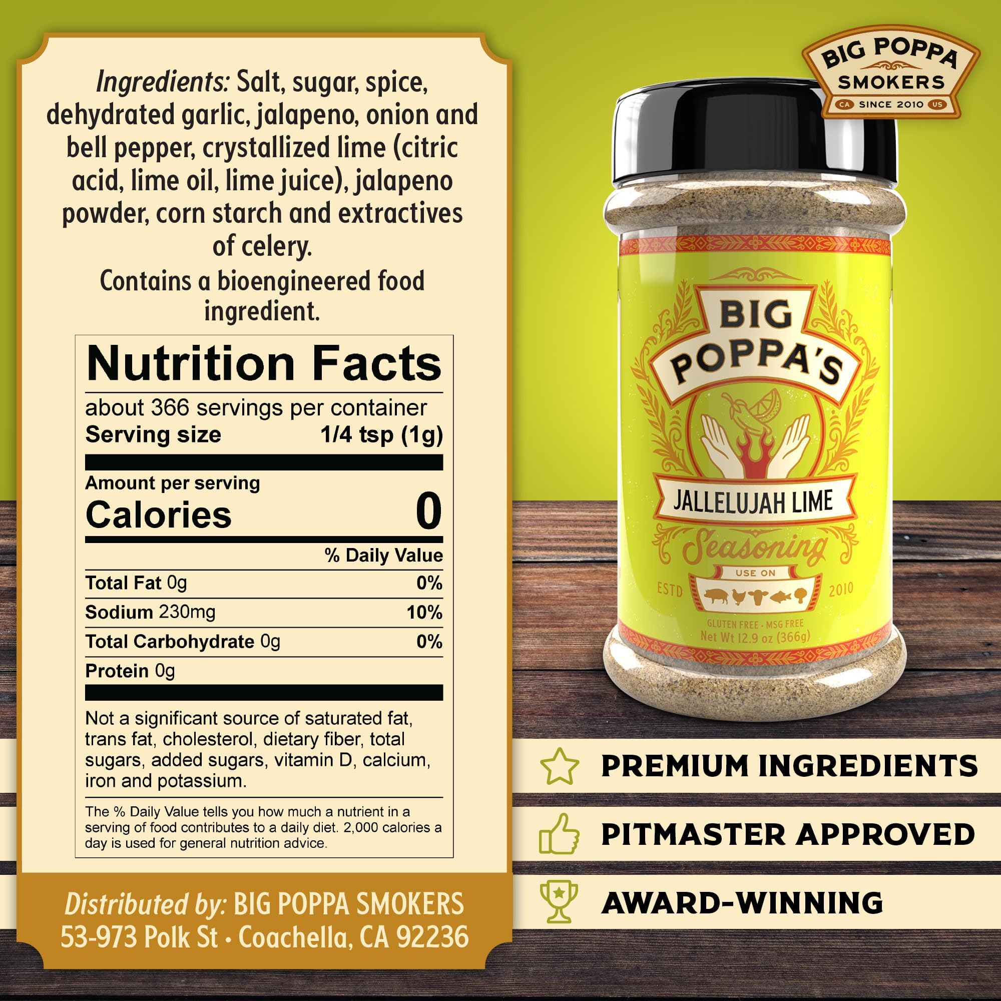 Big Poppa's Fish & Seafood Seasoning Bundle - Desert Gold, Little Louie’s & Jalapeño Lime | Fish & Shrimp Rubs