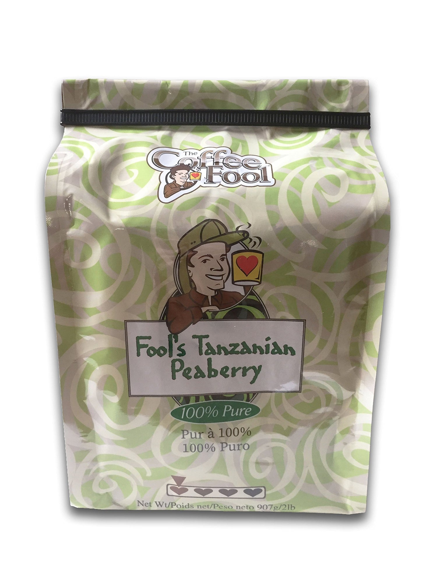 Coffee Fool’s Tanzanian Peaberry, 2 Pound (Coarse Grind)
