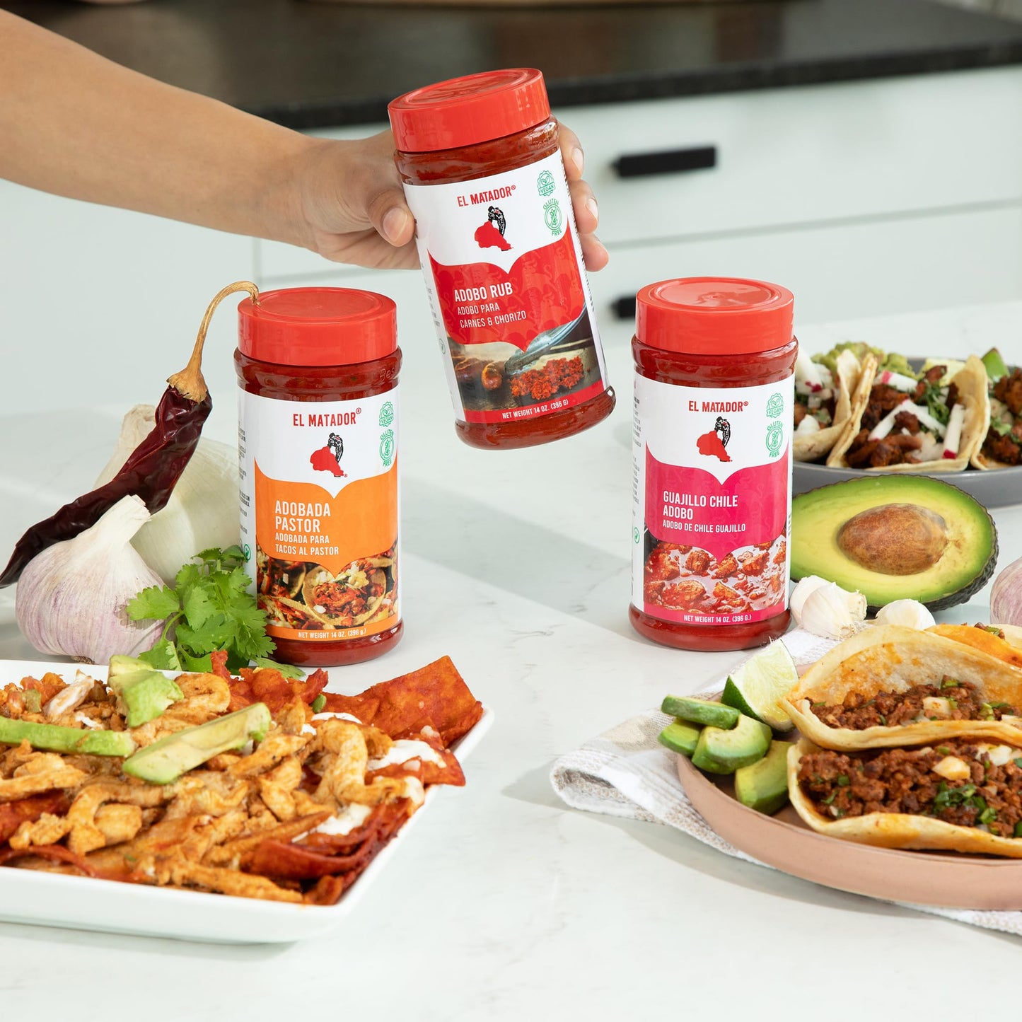 El Matador Guajillo Chile Adobo Paste Marinade, 14 oz. - Authentic Base for Pozole, Menudo, Birria & Enchiladas