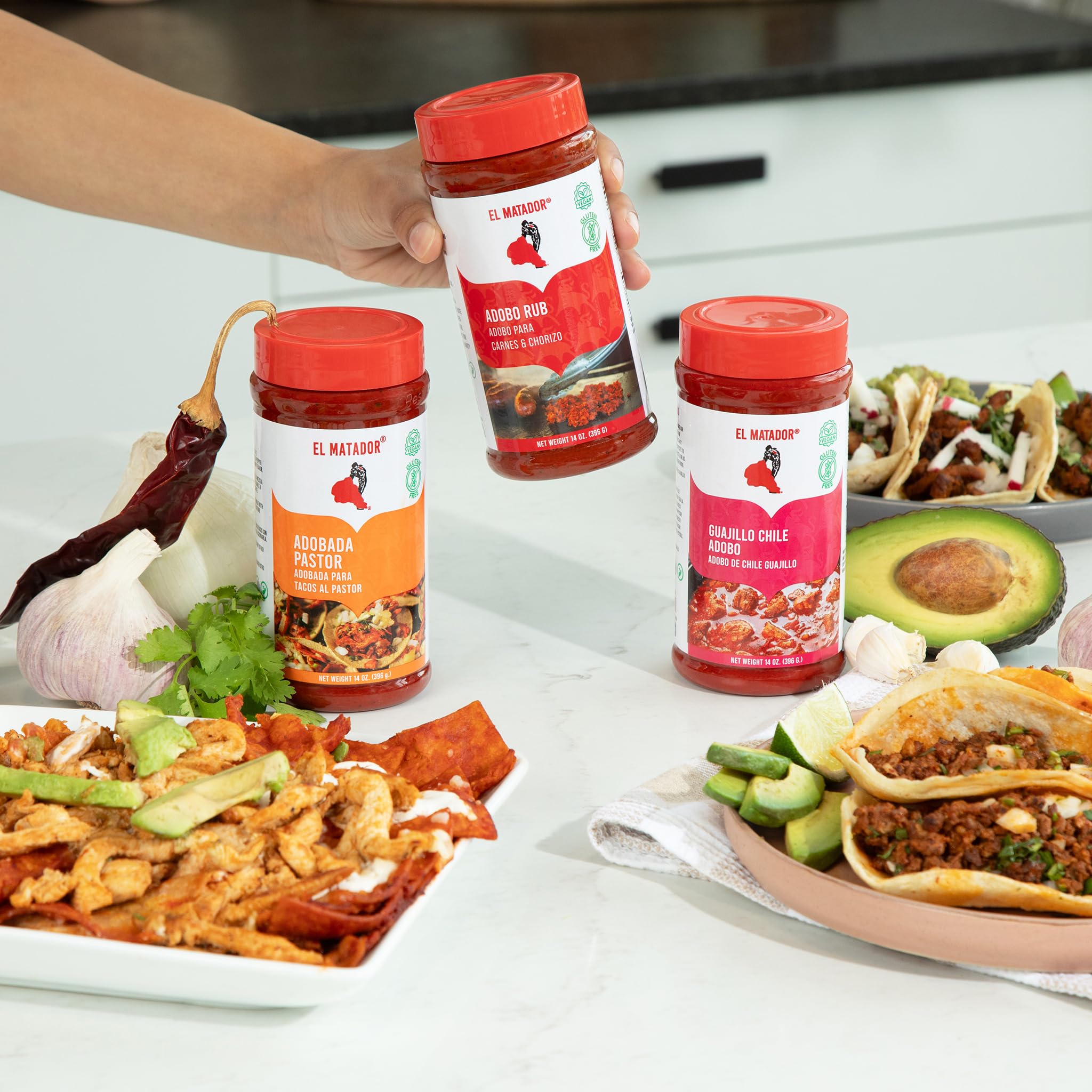 El Matador Guajillo Chile Adobo Paste Marinade, 14 oz. - Authentic Base for Pozole, Menudo, Birria & Enchiladas