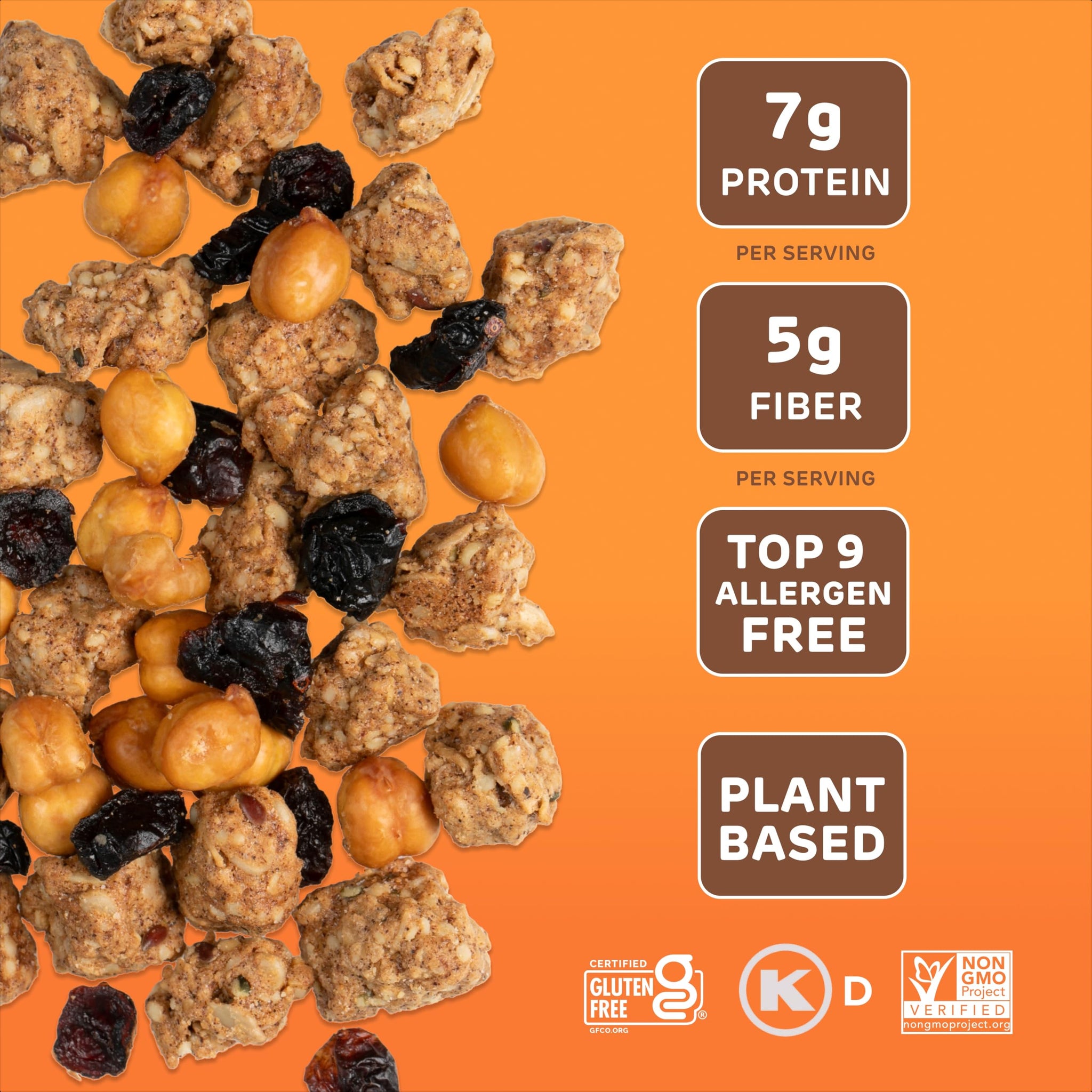 Absurd Snacks Chickpea & Granola Crunch Mix, Nut-Free, Gluten-Free, Plant-Based Snack, Good Source of Protein & Fiber 1.5 Ounce (Pack of 8), Maple