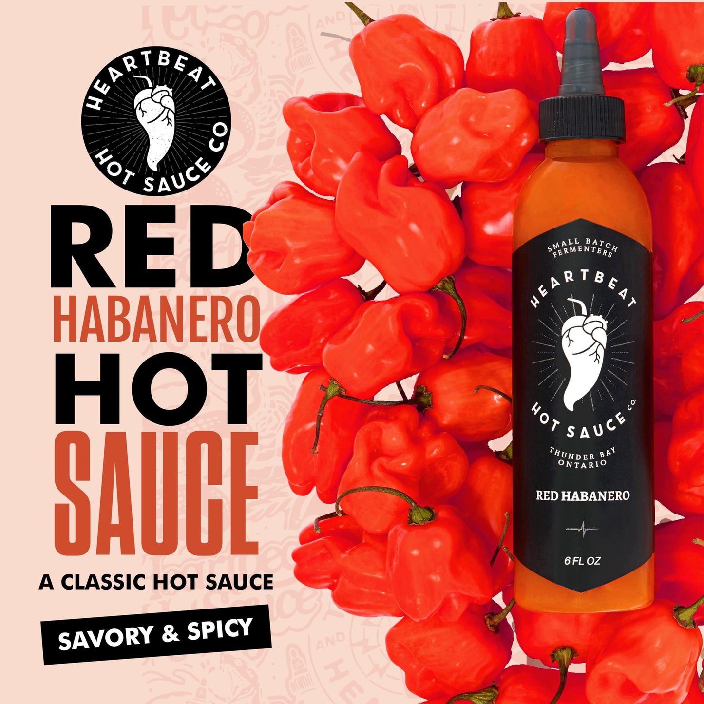 Heartbeat Hot Sauce Co. | Red Habanero, 6 oz.