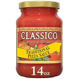 Classico Signature Recipes Traditional Pizza Sauce, 14 oz Jar
